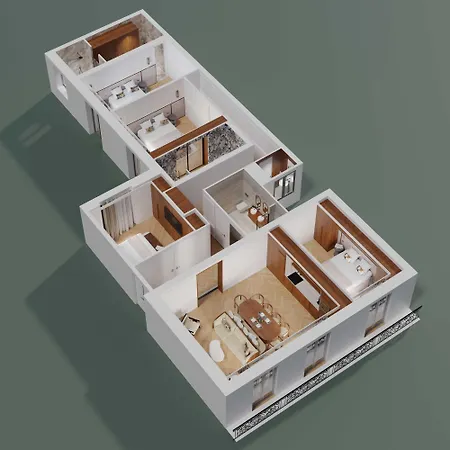 דירה Luxury - Ac - 4br- 8p - Bastille